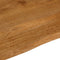 vidaXL - Tafelblad - met - natuurlijke - rand - 90x80x3,8 - cm - massief - mangohout