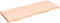 vidaXL - Tafelblad - natuurlijke - rand - 100x40x(2-4) - cm - massief - eikenhout