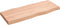 vidaXL - Tafelblad - natuurlijke - rand - 100x40x(2-6) - cm - eikenhout - lichtbruin