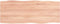 vidaXL - Tafelblad - natuurlijke - rand - 100x40x2 - cm - eikenhout - lichtbruin