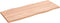 vidaXL - Tafelblad - natuurlijke - rand - 100x40x2 - cm - eikenhout - lichtbruin