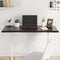 vidaXL - Tafelblad - natuurlijke - rand - 100x40x2 - cm - eikenhout - donkerbruin