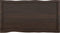 vidaXL - Tafelblad - natuurlijke - rand - 100x50x(2-4)cm - eikenhout - donkerbruin