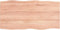 vidaXL - Tafelblad - natuurlijke - rand - 100x50x(2-4) - cm - eikenhout - lichtbruin