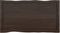 vidaXL - Tafelblad - natuurlijke - rand - 100x50x(2-6)cm - eikenhout - donkerbruin
