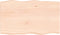 vidaXL - Tafelblad - natuurlijke - rand - 100x60x(2-6) - cm - massief - eikenhout