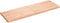 vidaXL - Tafelblad - natuurlijke - rand - 120x40x(2-4)cm - eikenhout - lichtbruin
