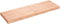 vidaXL - Tafelblad - natuurlijke - rand - 120x40x(2-6)cm - eikenhout - lichtbruin