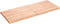 vidaXL - Tafelblad - natuurlijke - rand - 120x50x(2-4)cm - eikenhout - lichtbruin