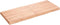 vidaXL - Tafelblad - natuurlijke - rand - 120x50x(2-6)cm - eikenhout - lichtbruin