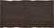vidaXL - Tafelblad - natuurlijke - rand - 120x60x(2-4)cm - eikenhout - donkerbruin