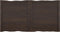 vidaXL - Tafelblad - natuurlijke - rand - 120x60x(2-6)cm - eikenhout - donkerbruin