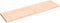 vidaXL - Tafelblad - natuurlijke - rand - 140x40x(2-4) - cm - massief - eikenhout