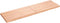 vidaXL - Tafelblad - natuurlijke - rand - 140x40x(2-4) - cm - eikenhout - lichtbruin