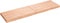 vidaXL - Tafelblad - natuurlijke - rand - 140x40x(2-6)cm - eikenhout - lichtbruin