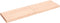 vidaXL - Tafelblad - natuurlijke - rand - 140x40x(2-6) - cm - massief - eikenhout