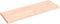 vidaXL - Tafelblad - natuurlijke - rand - 140x50x(2-4) - cm - massief - eikenhout