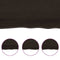 vidaXL - Tafelblad - natuurlijke - rand - 140x50x(2-6)cm - eikenhout - donkerbruin