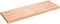vidaXL - Tafelblad - natuurlijke - rand - 140x50x(2-6) - cm - eikenhout - lichtbruin