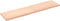 vidaXL - Tafelblad - natuurlijke - rand - 160x40x(2-4) - cm - massief - eikenhout