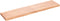 vidaXL - Tafelblad - natuurlijke - rand - 160x40x(2-6) - cm - eikenhout - lichtbruin