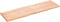 vidaXL - Tafelblad - natuurlijke - rand - 160x50x(2-4) - cm - eikenhout - lichtbruin