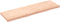 vidaXL - Tafelblad - natuurlijke - rand - 160x50x(2-6) - cm - massief - eikenhout
