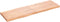 vidaXL - Tafelblad - natuurlijke - rand - 160x50x(2-6) - cm - eikenhout - lichtbruin