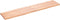 vidaXL - Tafelblad - natuurlijke - rand - 180x40x(2-4) - cm - eikenhout - lichtbruin