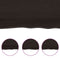 vidaXL - Tafelblad - natuurlijke - rand - 180x50x(2-4)cm - eikenhout - donkerbruin