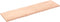 vidaXL - Tafelblad - natuurlijke - rand - 180x50x(2-4) - cm - massief - eikenhout