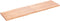 vidaXL - Tafelblad - natuurlijke - rand - 180x50x(2-4) - cm - eikenhout - lichtbruin