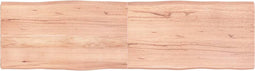 vidaXL - Tafelblad - natuurlijke - rand - 180x50x(2-6)cm - eikenhout - lichtbruin