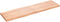 vidaXL - Tafelblad - natuurlijke - rand - 180x50x(2-6)cm - eikenhout - lichtbruin