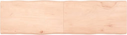 vidaXL - Tafelblad - natuurlijke - rand - 180x50x(2-6) - cm - massief - eikenhout
