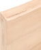 vidaXL - Tafelblad - natuurlijke - rand - 180x50x(2-6) - cm - massief - eikenhout