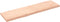 vidaXL - Tafelblad - natuurlijke - rand - 180x50x(2-6) - cm - massief - eikenhout