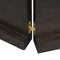 vidaXL - Tafelblad - natuurlijke - rand - 180x60x(2-4)cm - eikenhout - donkerbruin