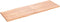 vidaXL - Tafelblad - natuurlijke - rand - 180x60x(2-4) - cm - eikenhout - lichtbruin