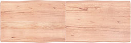 vidaXL - Tafelblad - natuurlijke - rand - 180x60x(2-6)cm - eikenhout - lichtbruin