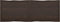 vidaXL - Tafelblad - natuurlijke - rand - 180x60x(2-6)cm - eikenhout - donkerbruin
