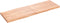 vidaXL - Tafelblad - natuurlijke - rand - 180x60x(2-6)cm - eikenhout - lichtbruin