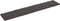 vidaXL - Tafelblad - natuurlijke - rand - 200x40x(2-4)cm - eikenhout - donkerbruin
