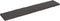 vidaXL - Tafelblad - natuurlijke - rand - 200x40x(2-6)cm - eikenhout - donkerbruin