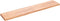 vidaXL - Tafelblad - natuurlijke - rand - 200x40x(2-6) - cm - eikenhout - lichtbruin
