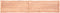 vidaXL - Tafelblad - natuurlijke - rand - 200x40x(2-6) - cm - eikenhout - lichtbruin