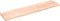 vidaXL - Tafelblad - natuurlijke - rand - 200x50x(2-4) - cm - massief - eikenhout