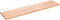 vidaXL - Tafelblad - natuurlijke - rand - 200x50x(2-4) - cm - eikenhout - lichtbruin