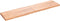 vidaXL - Tafelblad - natuurlijke - rand - 200x50x(2-6)cm - eikenhout - lichtbruin