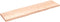 vidaXL - Tafelblad - natuurlijke - rand - 200x50x(2-6) - cm - massief - eikenhout